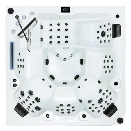Minipiscina jacuzzi, 6 persoane, 100 de jeturi, sterling silver, cu sistem audio MyMusic 2.0, suport pentru tabletă, iluminare laterala,  Avatar Cinema [2]