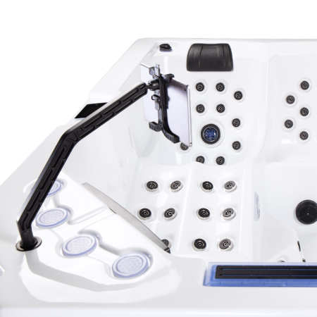 Minipiscina jacuzzi, 6 persoane, 100 de jeturi, sterling silver, cu sistem audio MyMusic 2.0, suport pentru tabletă, iluminare laterala,  Avatar Cinema [8]