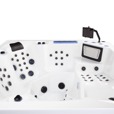 Minipiscina jacuzzi, 6 persoane, 100 de jeturi, sterling silver, cu sistem audio MyMusic 2.0, suport pentru tabletă, iluminare laterala,  Avatar Cinema [11]