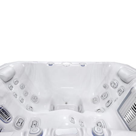 Minipiscina jacuzzi 3 persoane, alb-lucios, 32 jeturi, WiFi, sistem audio, pompa caldura integrata, In-Line WIS, unitate Gecko IN.YE-3, 160 x 215, Wellis Teide Life Premium Plus [6]
