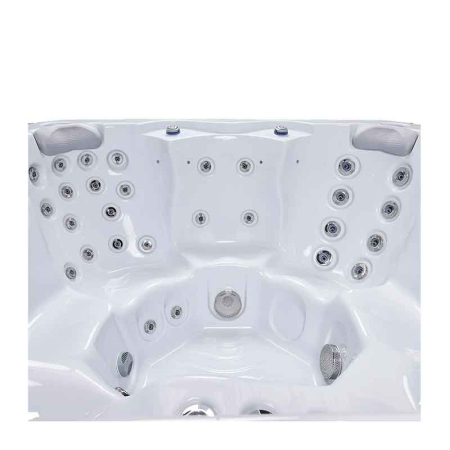 Minipiscina jacuzzi 6 persoane, alb, 50 jeturi, iluminare LED, unitate de control: Gecko IN.YE-3, 200 cm x 200 cm x 87 cm, Wellis Prague CityLife Deluxe [7]