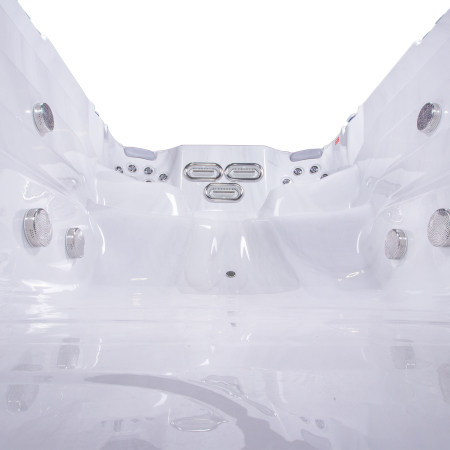 Minipiscina swim spa, ice white, 24 jeturi, iluminare LED,  Wellis Amazonas Riverjet Life [6]