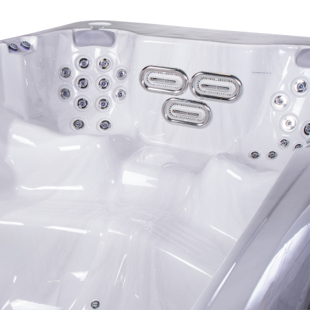 Minipiscina swim spa, ice white, 24 jeturi, iluminare LED,  Wellis Amazonas Riverjet Life [9]