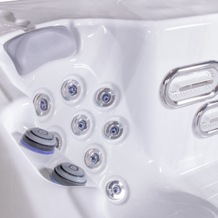 Minipiscina swim spa, ice white, 24 jeturi, iluminare LED,  Wellis Amazonas Riverjet Life [7]
