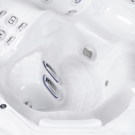 Minipiscina jacuzzi, 6 persoane, ice white, 59 jeturi, 6 Infinity Jets pentru masaj, iluminare LED,  Wellis Kilimanjaro Life Essential [10]