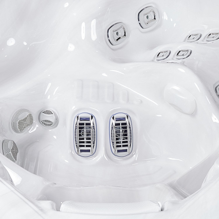 Minipiscina jacuzzi, 6 persoane, ice white, 59 jeturi, 6 Infinity Jets pentru masaj, iluminare LED,  Wellis Kilimanjaro Life Essential [12]