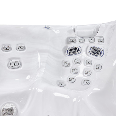 Minipiscina jacuzzi, 6 persoane, ice white, 59 jeturi, 6 Infinity Jets pentru masaj, iluminare LED,  Wellis Kilimanjaro Life Essential [3]