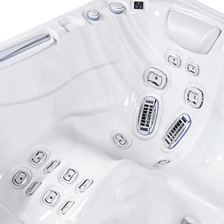 Minipiscina jacuzzi, 6 persoane, ice white, 59 jeturi, 6 Infinity Jets pentru masaj, iluminare LED,  Wellis Kilimanjaro Life Essential [11]