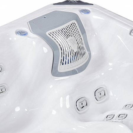 Minipiscina jacuzzi, 6 persoane, ice white, 59 jeturi, 6 Infinity Jets pentru masaj, iluminare LED,  Wellis Kilimanjaro Life Essential [13]