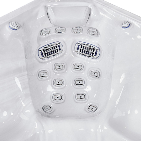 Minipiscina jacuzzi, 6 persoane, ice white, 59 jeturi, 6 Infinity Jets pentru masaj, iluminare LED,  Wellis Kilimanjaro Life Essential [6]