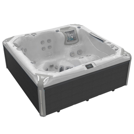 Minipiscina jacuzzi, 6 persoane, ice white, 59 jeturi, 6 Infinity Jets pentru masaj, iluminare LED,  Wellis Kilimanjaro Life Essential [9]