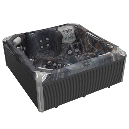 Minipiscina jacuzzi, 6 persoane, ice white, 59 jeturi, 6 Infinity Jets pentru masaj, iluminare LED,  Wellis Kilimanjaro Life Essential [8]