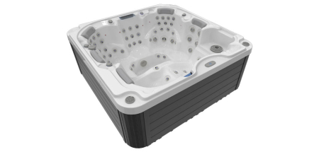 Minipiscina jacuzzi, 6 persoane, sterling silver, 82 jeturi, sistem audio MyMusic 2.0, unitate de control Gecko (IN.YE-3) iluminare LED,  Wellis Chill [1]