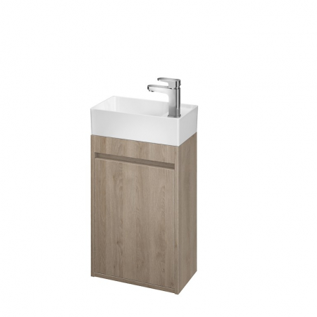 Mobilier pentru lavoar - Dulap baie suspendat Cersanit Crea pentru lavoar, 40 cm, stejar, montat