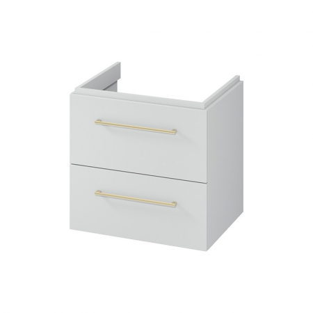 Dulap baie suspendat Cersanit Larga pentru lavoar 60, gri, montat [2]