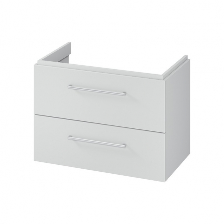 Mobilier pentru lavoar - Dulap baie suspendat Cersanit Larga pentru lavoar 80, gri, montat