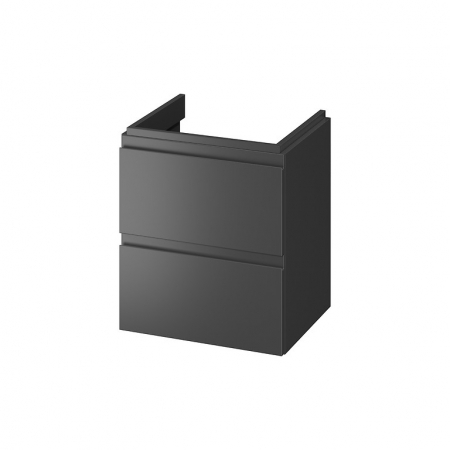 Mobilier pentru lavoar - Dulap baie suspendat Cersanit Moduo 50 pentru lavoar, antracit mat, montat