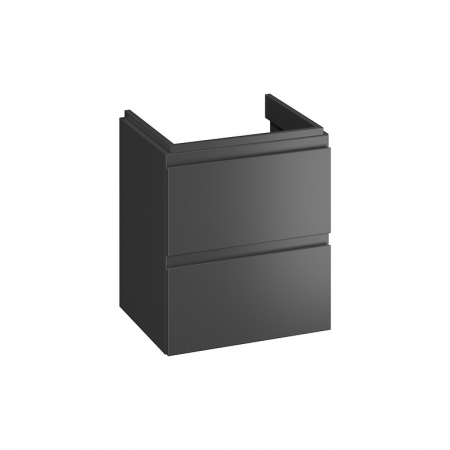 Dulap baie suspendat Cersanit Moduo 50 pentru lavoar, antracit mat [1]