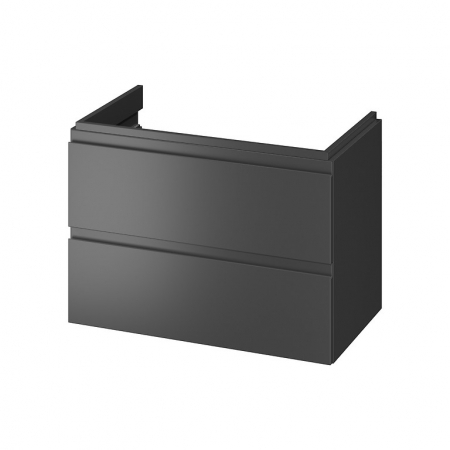 Mobilier pentru lavoar - Dulap baie suspendat Cersanit Moduo 80 pentru lavoar, antracit mat