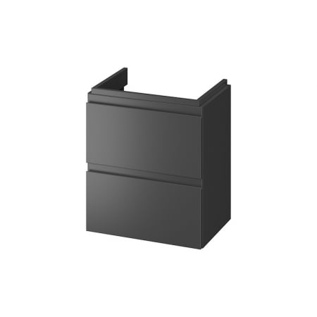 Mobilier pentru lavoar - Dulap baie suspendat Cersanit Moduo Slim 50 pentru lavoar, antracit mat, montat