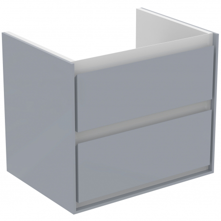 Mobilier pentru lavoar - Dulap baie suspendat Ideal Standard Connect Air pentru lavoar, 60 cm, MDF, gri deschis lucios