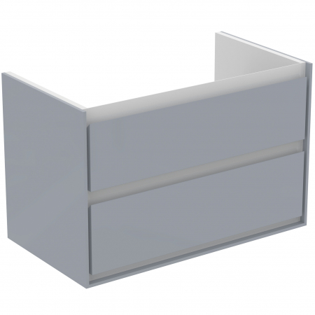 Mobilier pentru lavoar - Dulap baie suspendat Ideal Standard Connect Air pentru lavoar, 80 cm, MDF, gri deschis lucios