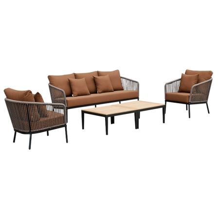 Mobilier de gradina cu 2 scaune, canapea si masa inclusa Wllis Paradise [0]