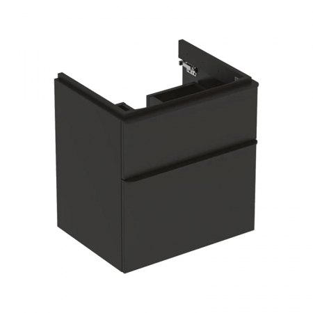 Mobilier baie - Dulap baie suspendat Geberit Smile pentru lavoar, negru mat
