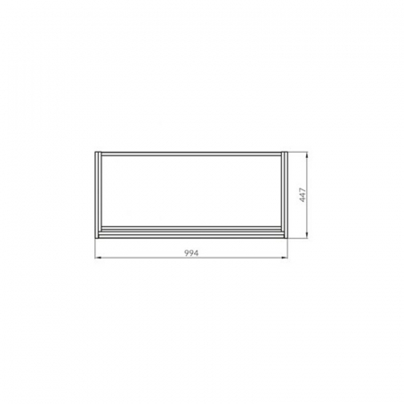 Mobilier lavoar suspendat cu 2 sertare Cersanit, stejar deschis, 100 cm, Crea [6]