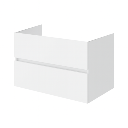 Mobilier pentru lavoar - Mobilier pentru lavoar pe blat 80 cm, alb lucios, Fluminia Genova