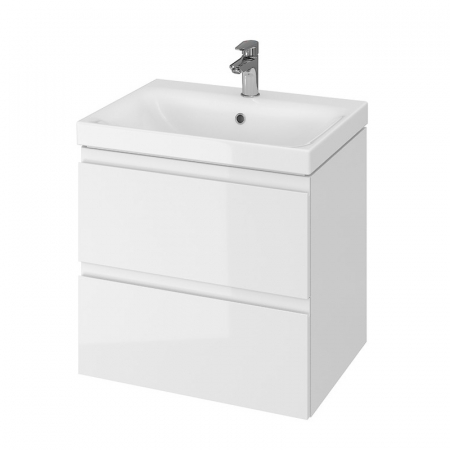 Mobilier pentru lavoar - Dulap baie suspendat Cersanit Moduo 60 pentru lavoar incastrabil, alb