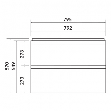 Dulap baie suspendat Cersanit Moduo Slim 80 pentru lavoar incastrabil, alb [1]