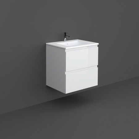 Mobilier baie - Mobilier suspendat incastrabil pentru lavoar, Joy-Base, 60 cm alb, Rak