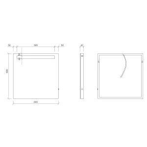 Mobilier suspendat Opoczno, Metropolitan, pentru lavoar, cu doua sertare, 70 cm, front stejar + lateral cenusiu [2]