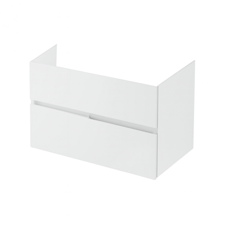 Mobilier pentru lavoar - Mobilier suspendat pentru lavoar  80 cm, alb lucios, Fluminia Toledo