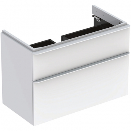 Mobilier baie - Dulap baie suspendat Geberit Smyle Square pentru lavoar, 80 cm, alb