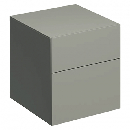 Mobilier baie - Dulap baie suspendat Geberit Xeno² cu doua sertare, gri-bej