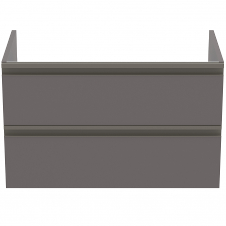 Dulap baie suspendat Ideal Standard Tesi pentru lavoar, 80 cm, MDF, gri inchis mat [1]