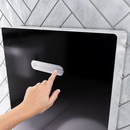 Modul Ideal Standard NeoX pentru vas wc suspendat, sticla neagra, actionare pneumatica [6]