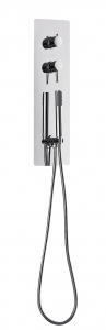 Baterii baie - Baterie dus incastrata culoare crom cu para de dus inclusa Deante, Multibox