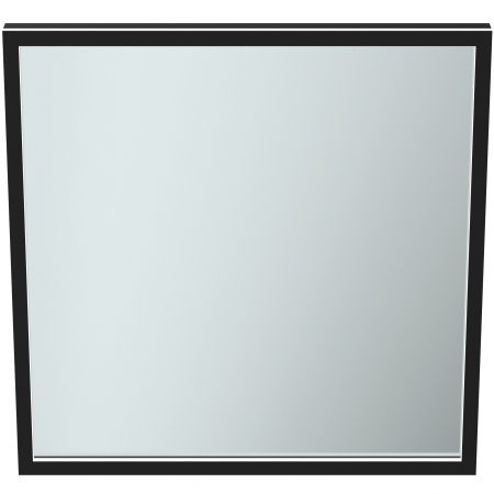 Oglinda patrata cu iluminare LED Ideal Standard Conca 60 cm rama neagra [1]