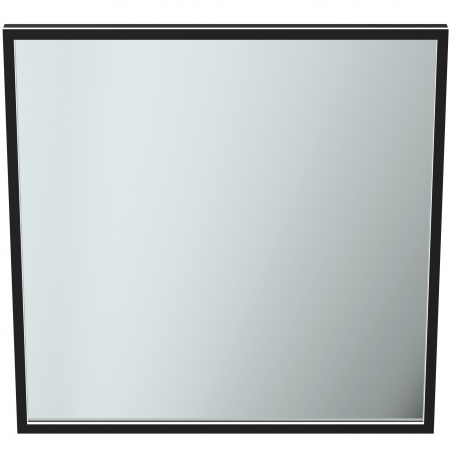 Oglinda patrata cu iluminare LED Ideal Standard Conca 80 cm rama neagra [1]