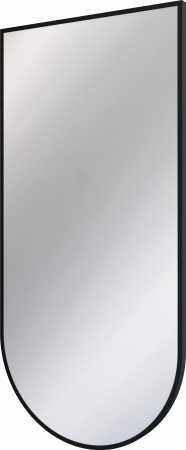 Mobilier baie - Oglinda suspendata, in rama aluminiu, negru mat, 50x100 cm, Deante Silia