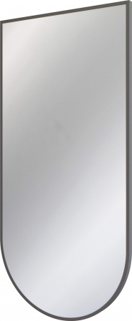 Mobilier baie - Oglinda suspendata, in rama aluminiu, grafit mat, 50x100 cm, Deante Silia