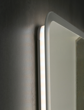 Oglinda baie 80x60 cm, cu iluminare LED, functie dezaburire si intrerupator touch, Belform Atlantis [5]