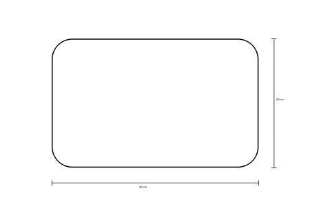 Oglinda baie 80x60 cm, cu iluminare LED, functie dezaburire si intrerupator touch, Belform Atlantis [8]