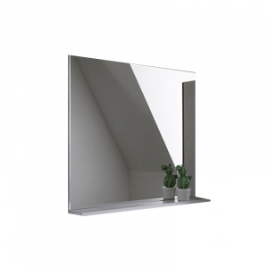 Oglinzi baie - Oglinda baie 80 cm cu etajera gri Kolpasan, Evelin