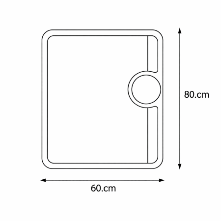Oglinda baie iluminare LED 3 culori, sistem de dezaburire, termometru, ceas, lupa cometica, 60 x 80 cm Eclat MotionGlow Marcello [5]