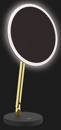 Oglinda cosmetica baie cu iluminare LED si picior auriu Deante Silia [5]