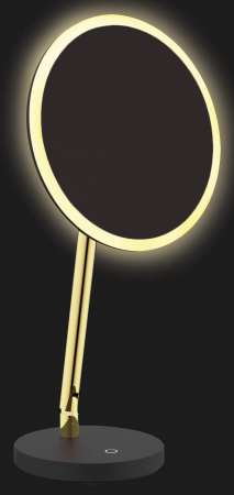 Oglinda cosmetica baie cu iluminare LED si picior auriu Deante Silia [4]